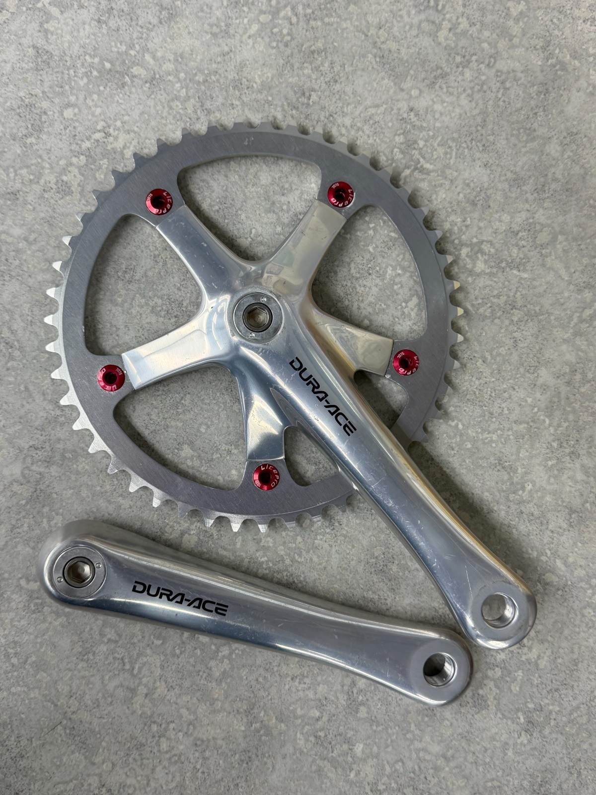 Shimano Dura-Ace 7710 NJS Track Crankset 165mm 47t Pista Fixed Gear Japan Used