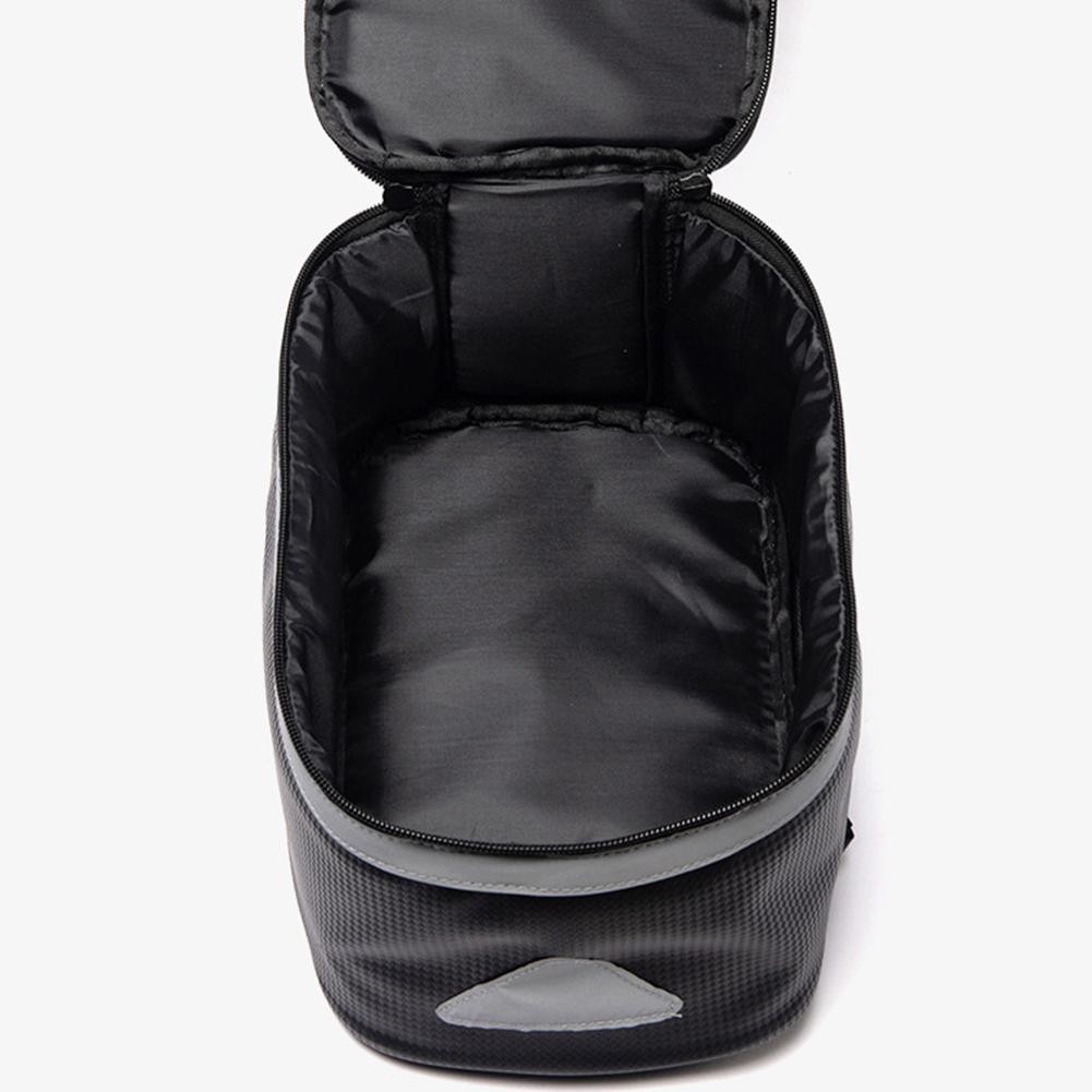 6L Bike Pannier Bag Rear Rack Storage Waterproof PU Material with Reflective