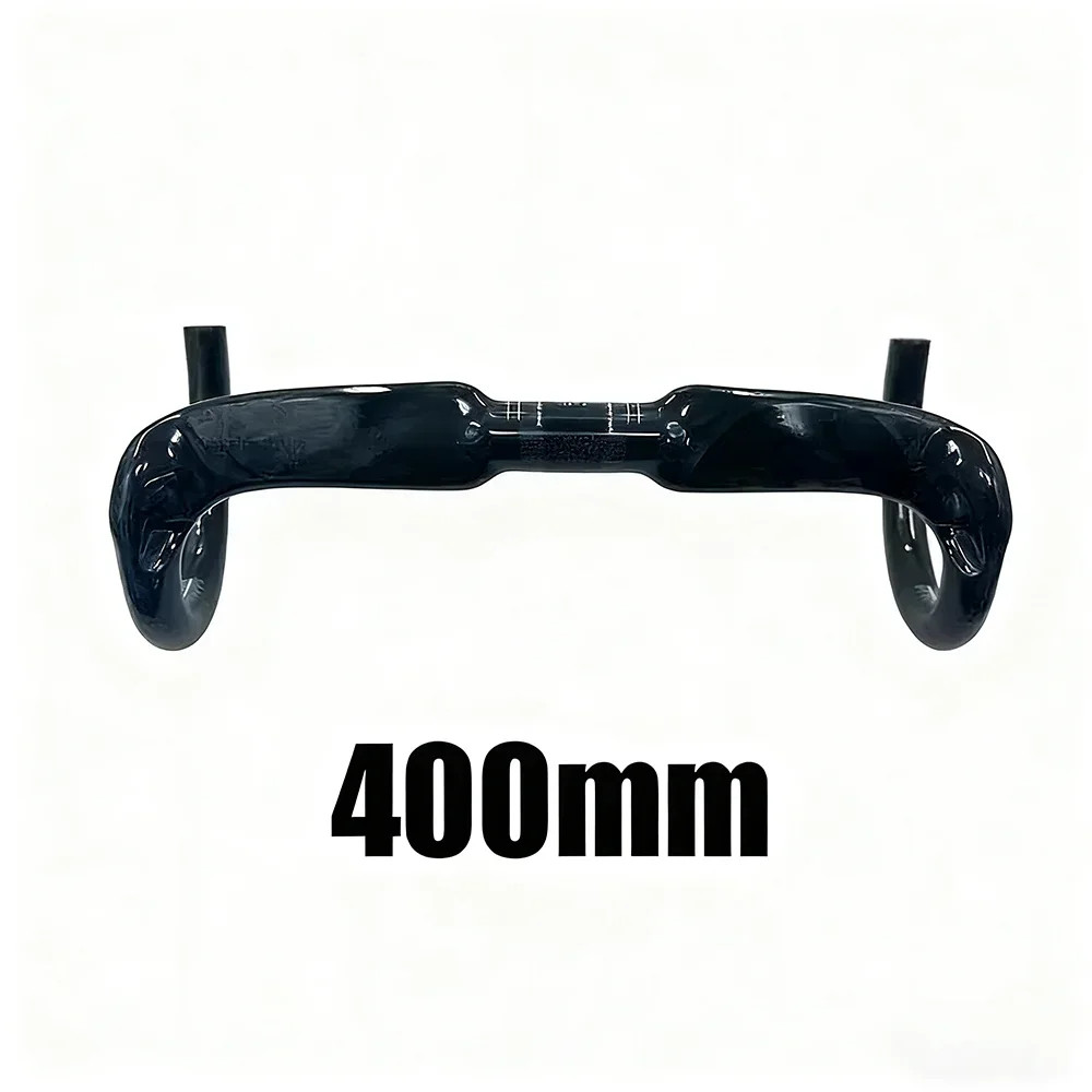 Full Carbon Fiber Road Bike Handlebar Gloss Black 31.8*380/400/420/440mm