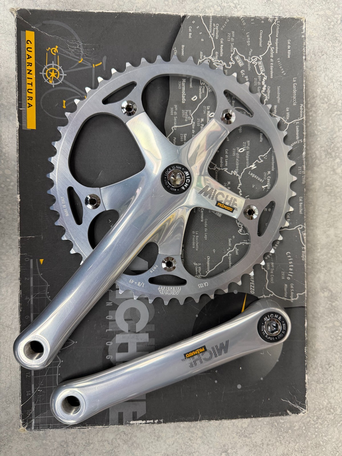 Brand New in Box – Miche Pista Track Crankset 165mm 49t Pista Fixed Gear