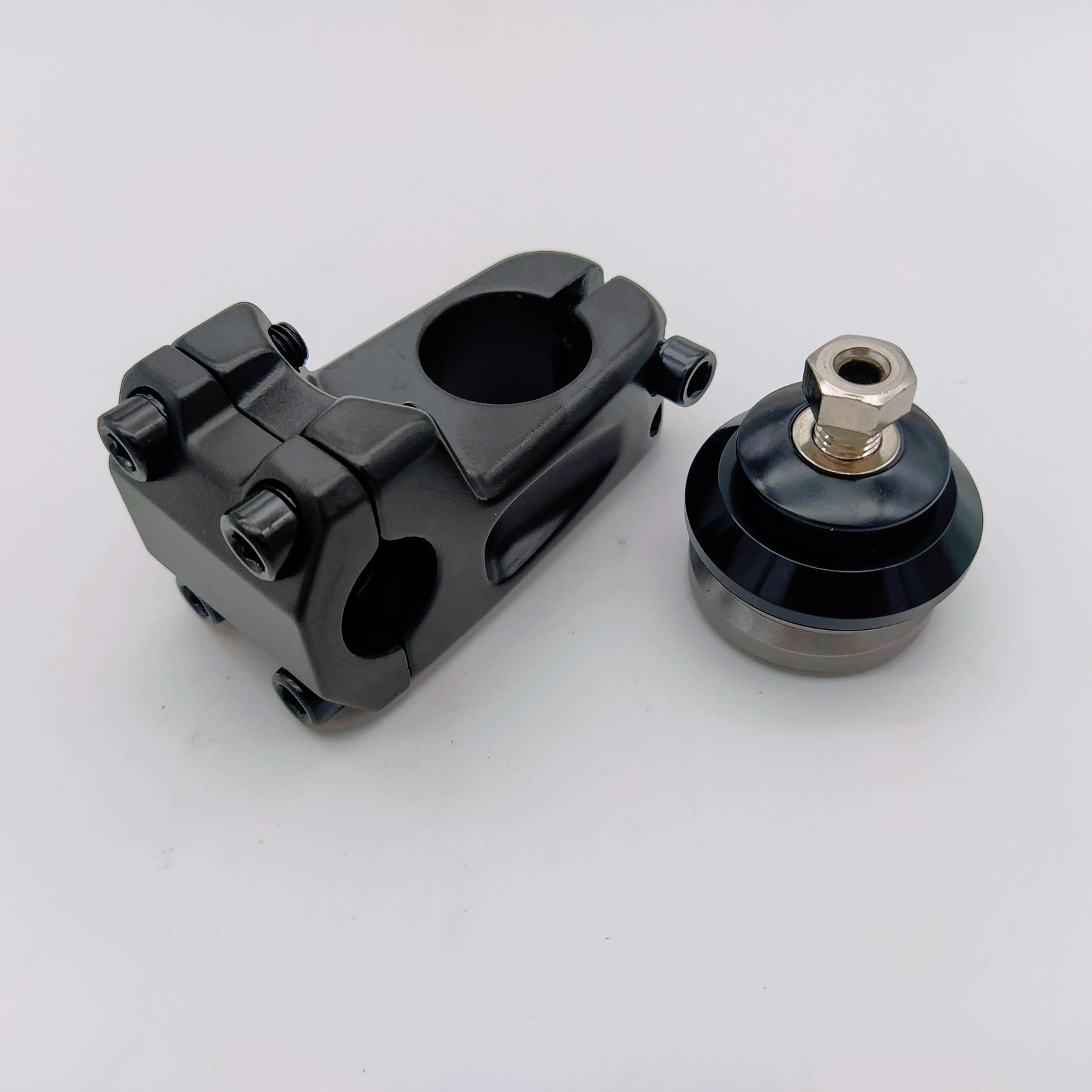 bikinGreen BMX Bicycle Stem Include Top Cap With Hollow Bolt And 1-1/8″ Headset