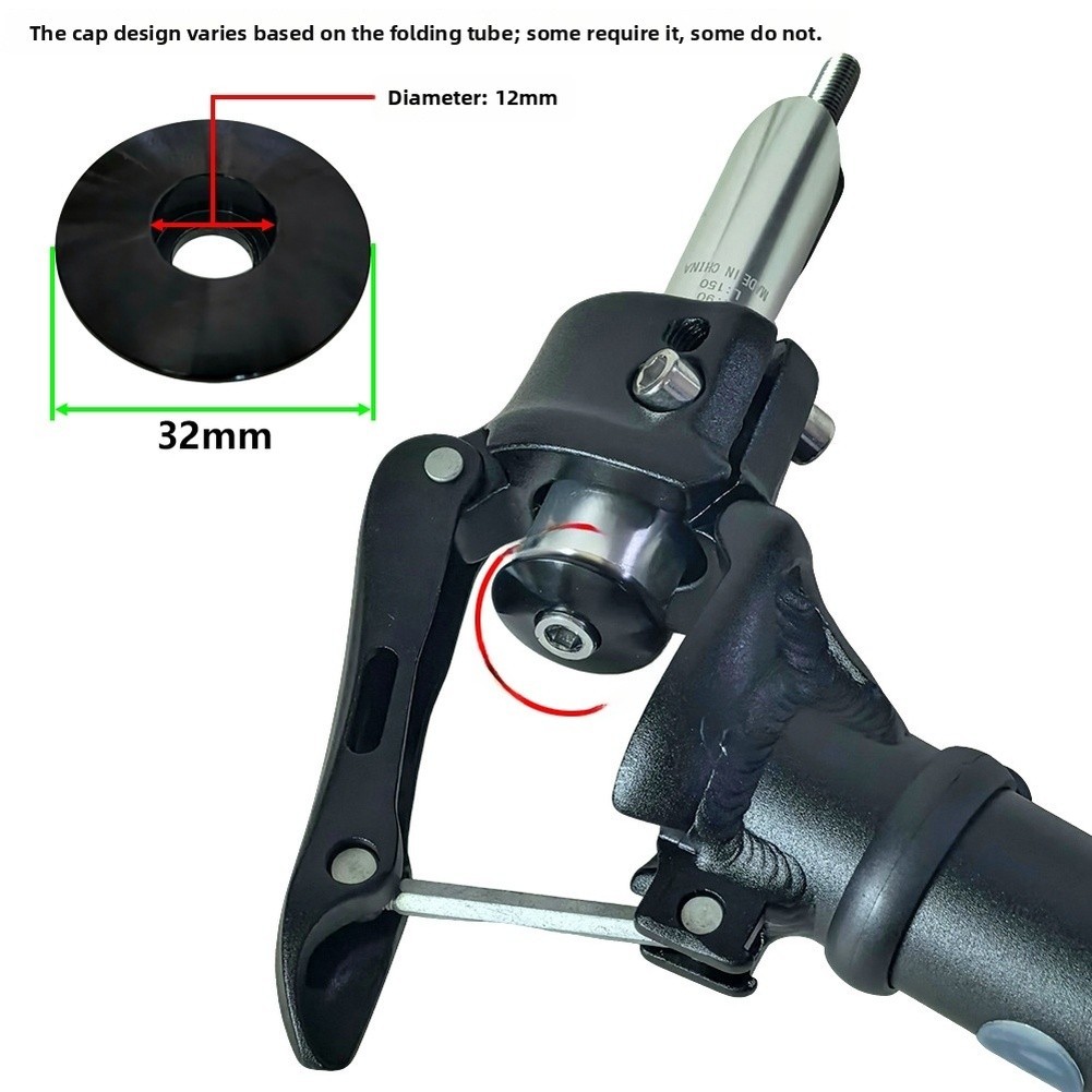 Folding Bike Fork Extender Aluminum Alloy Riser 4-8cm Height Adjustable