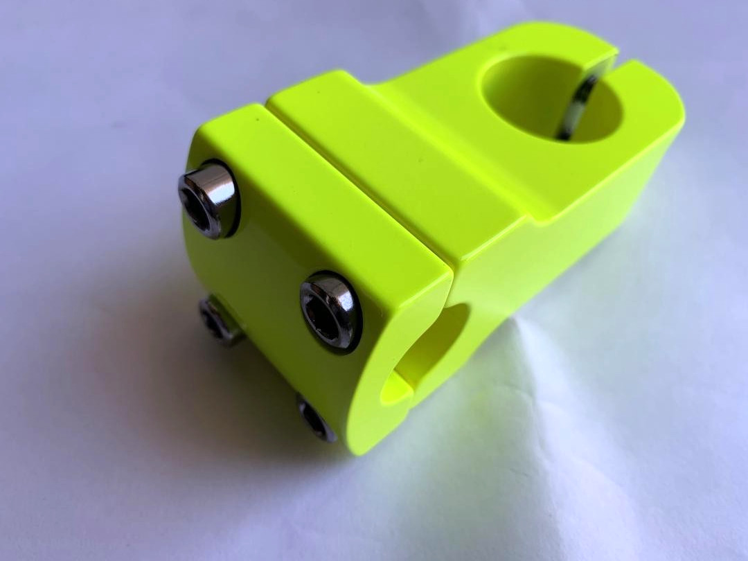Bicycle Stem Alloy 28.6mm X 22.2mm X 50mm BMX Chopper Bikes PAINTED YELLOW