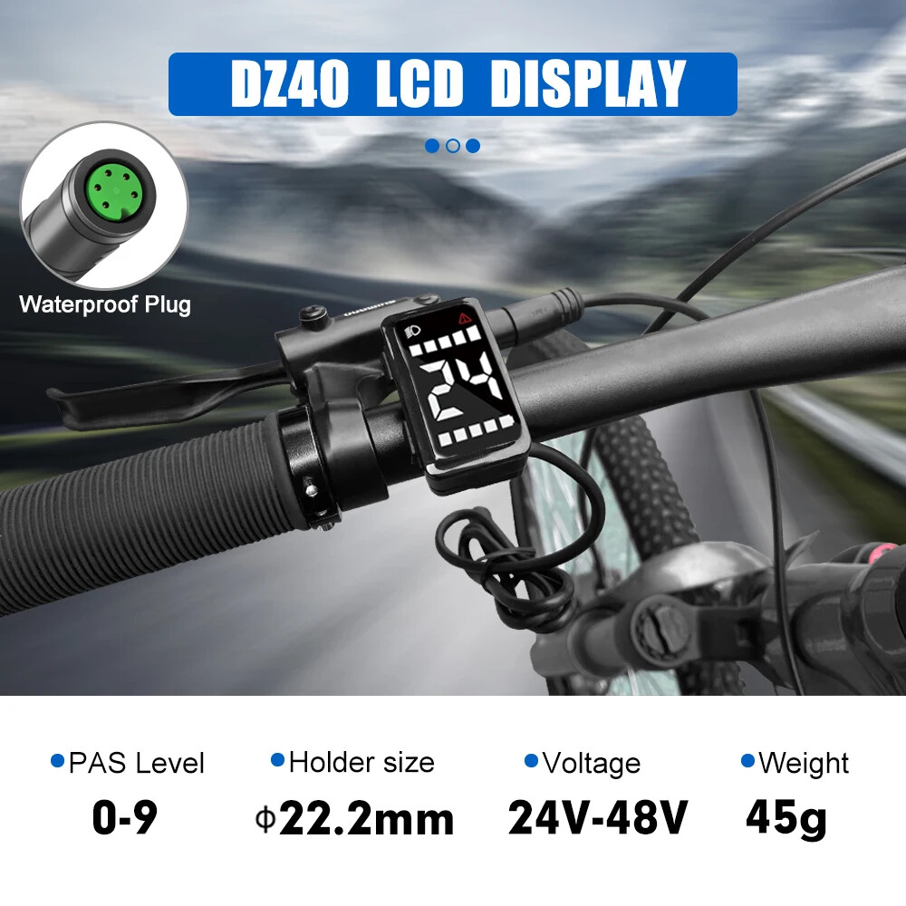 E-bike Intelligent LCD Screen Waterproof 5 Pin Colour LED Display for Mid Motor