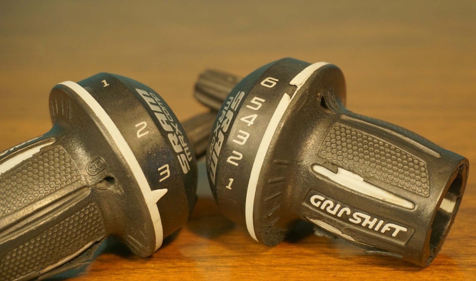 SRAM Grip Shift MRX Comp 3 x 6 Speed Gripshift Hybrid Mountain Bike Shifter Set