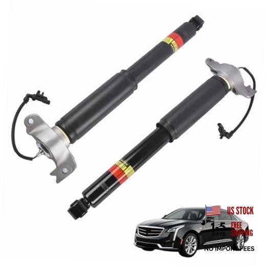 Pair Rear Shock Absorbers Struts with Upper Mount Electric Assembly Compatible