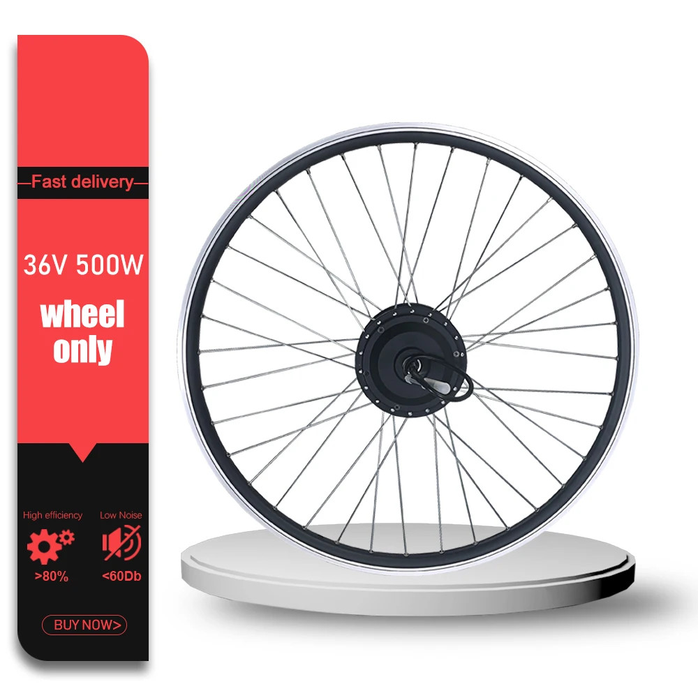 Mountain Electric Bicycle 36V 48V 500W Front Brushless Hub Motor 16-29inch 700C