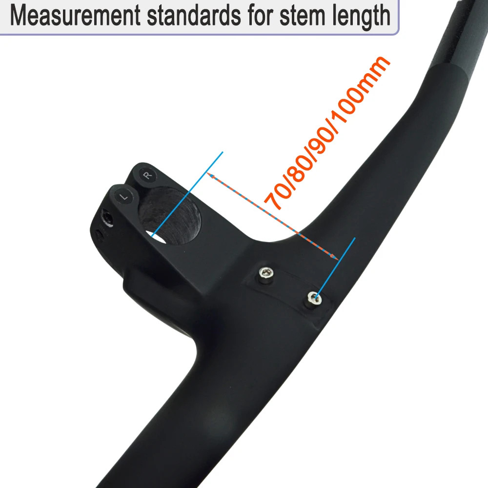Full Carbon Fibre MTB Handlebar -40 Degree Hidden Cable Integrated Cockpit