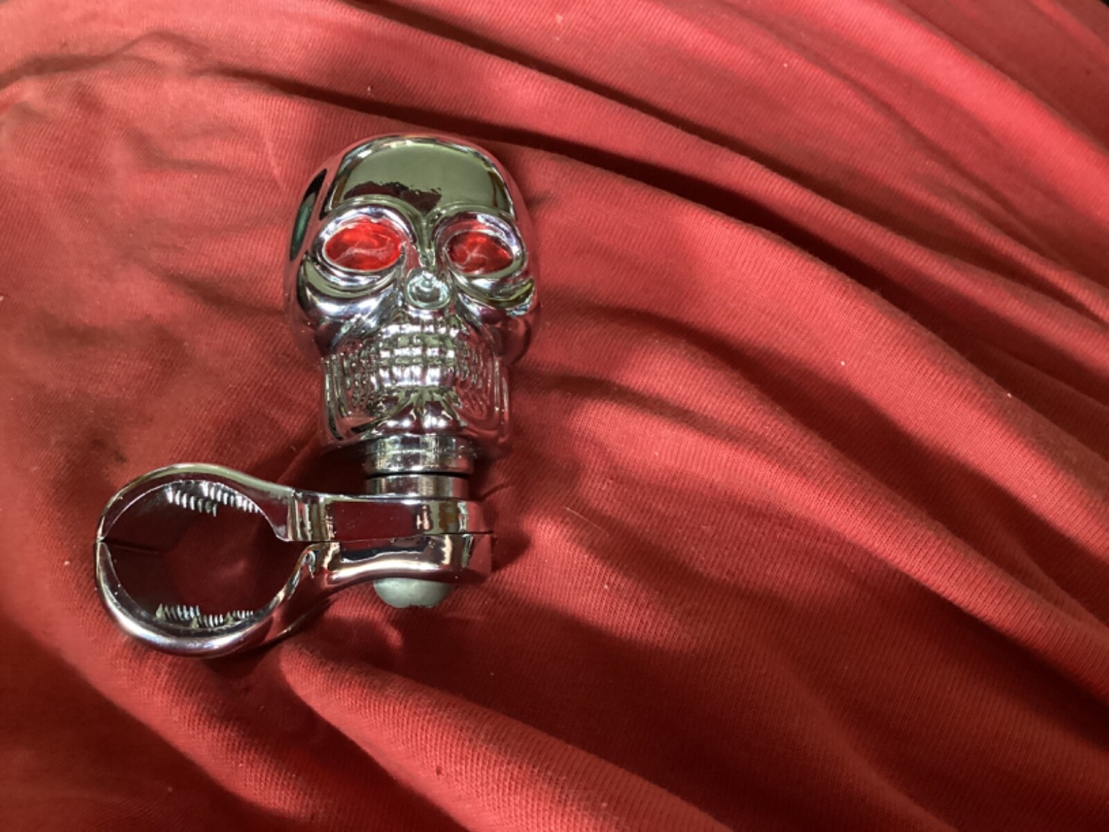 Skull clamp deco for bike/motorcycle