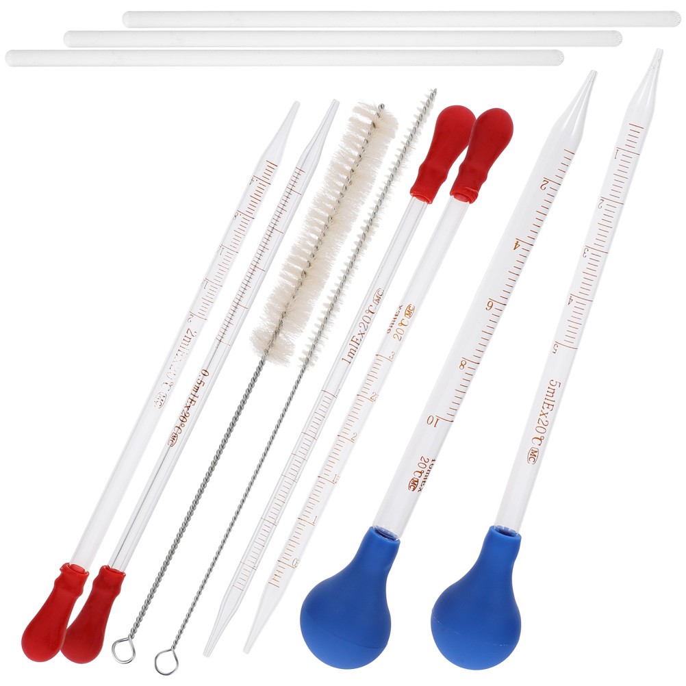 11Pcs Reusable Smooth Glass Droppers Liquid Pipette Dropper for Lab and Home