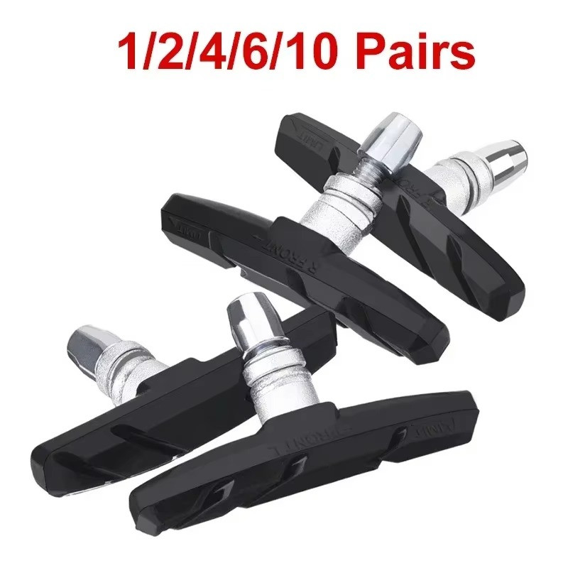 4 Pairs High Grade Cycling Bicycle Bike V Brake Pads 70mm Shoes Pads Black