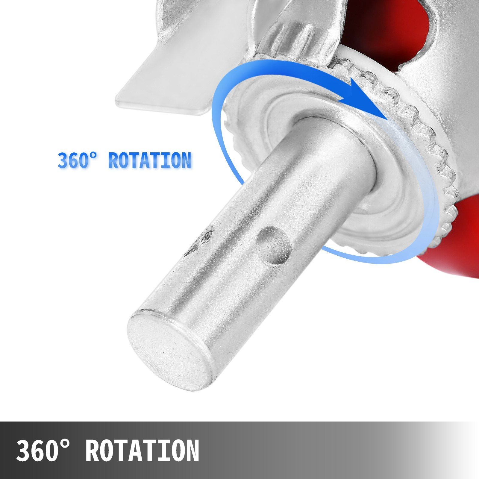 4×8″ 4400lb Locking Brakes & Polyurethane Tires Scaffolding Wheels Set