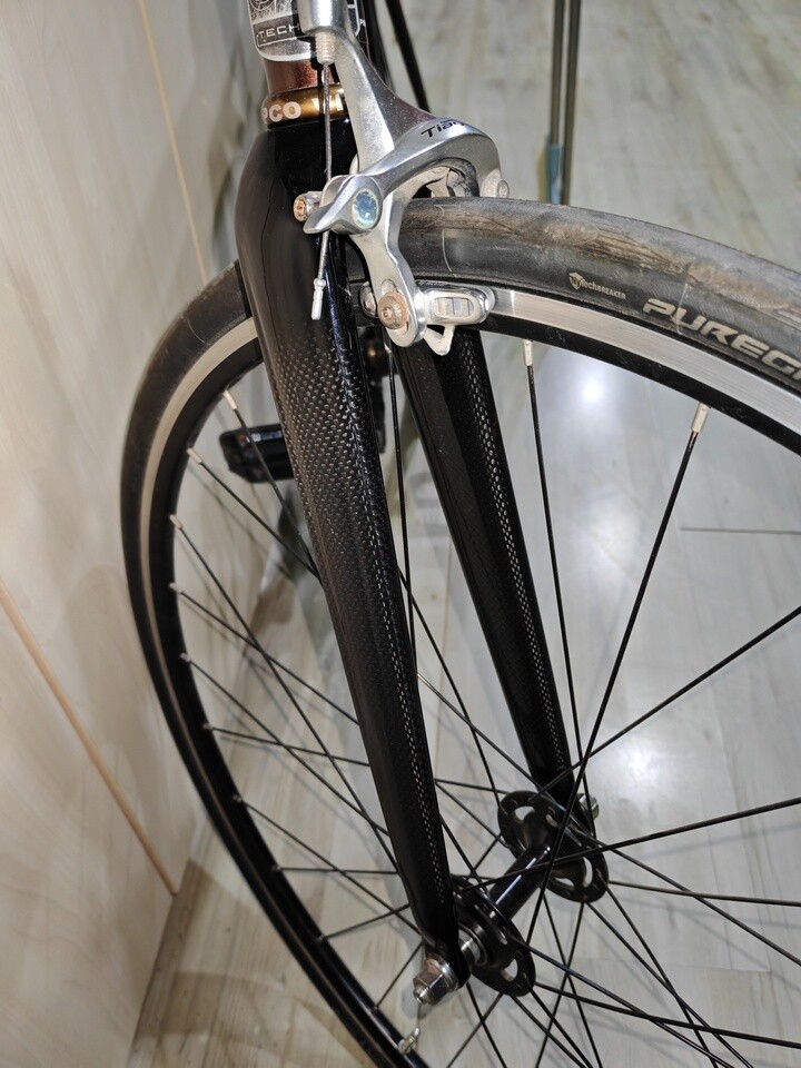 1-1/8 in Carbon Fiber Bicycle Rigid Fork 700*28C Gravel Road Bike Fork C Brake