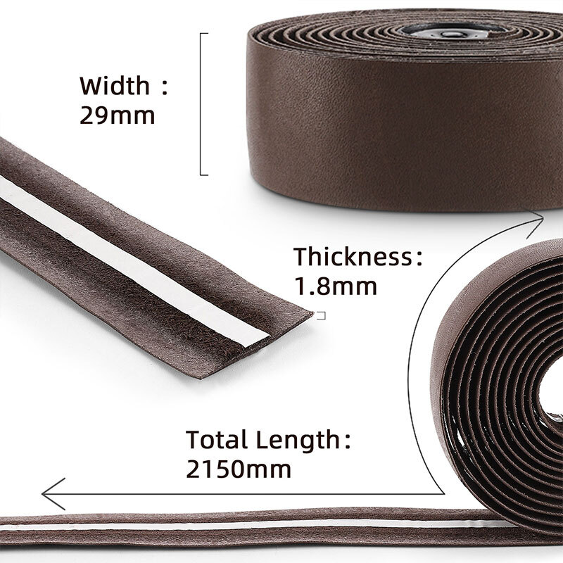 West Biking Road Bike Bicycle Handlebar Tapes Cowhide Leather Cycling Handlebar Tape