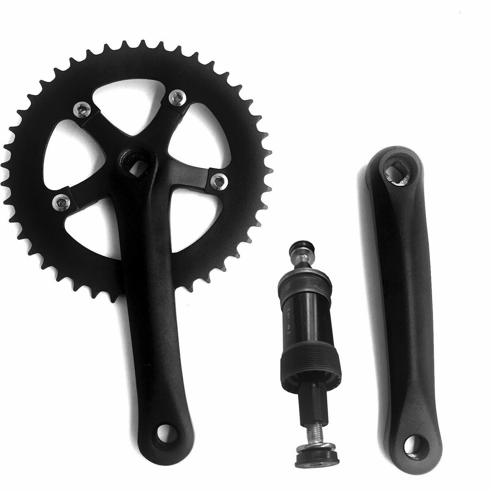 Single Speed Crankset 44T 170mm Crankarm &68mm Bottom Bracket-Mountain Road Bike