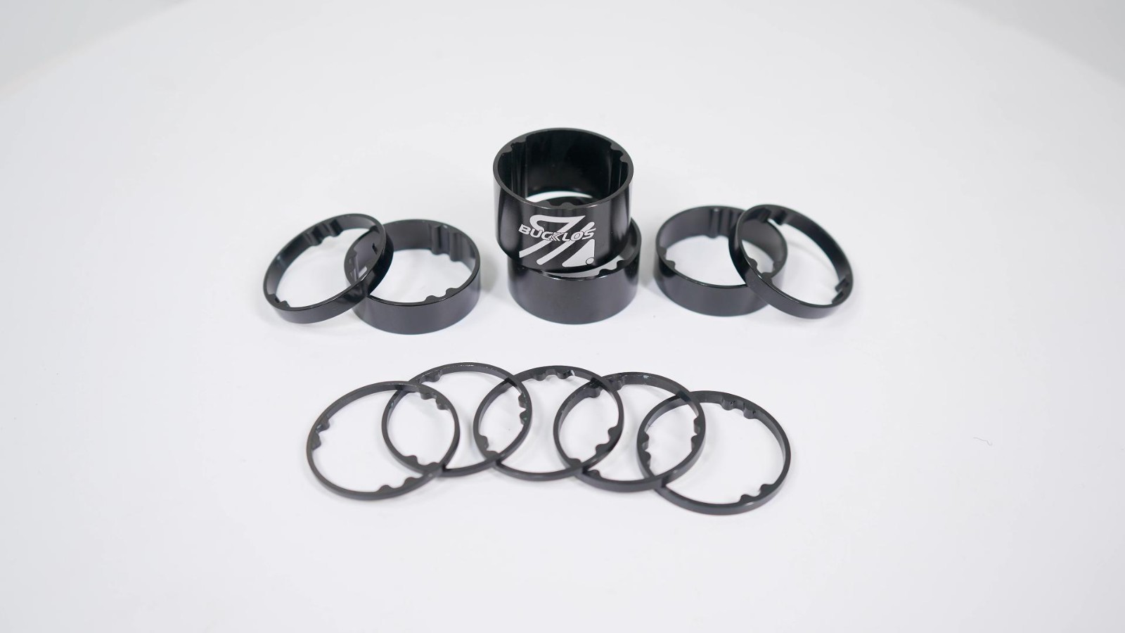11PCS Headset Spacer Set for Mountain & Road Bikes – Aluminum & Carbon Fiber Was