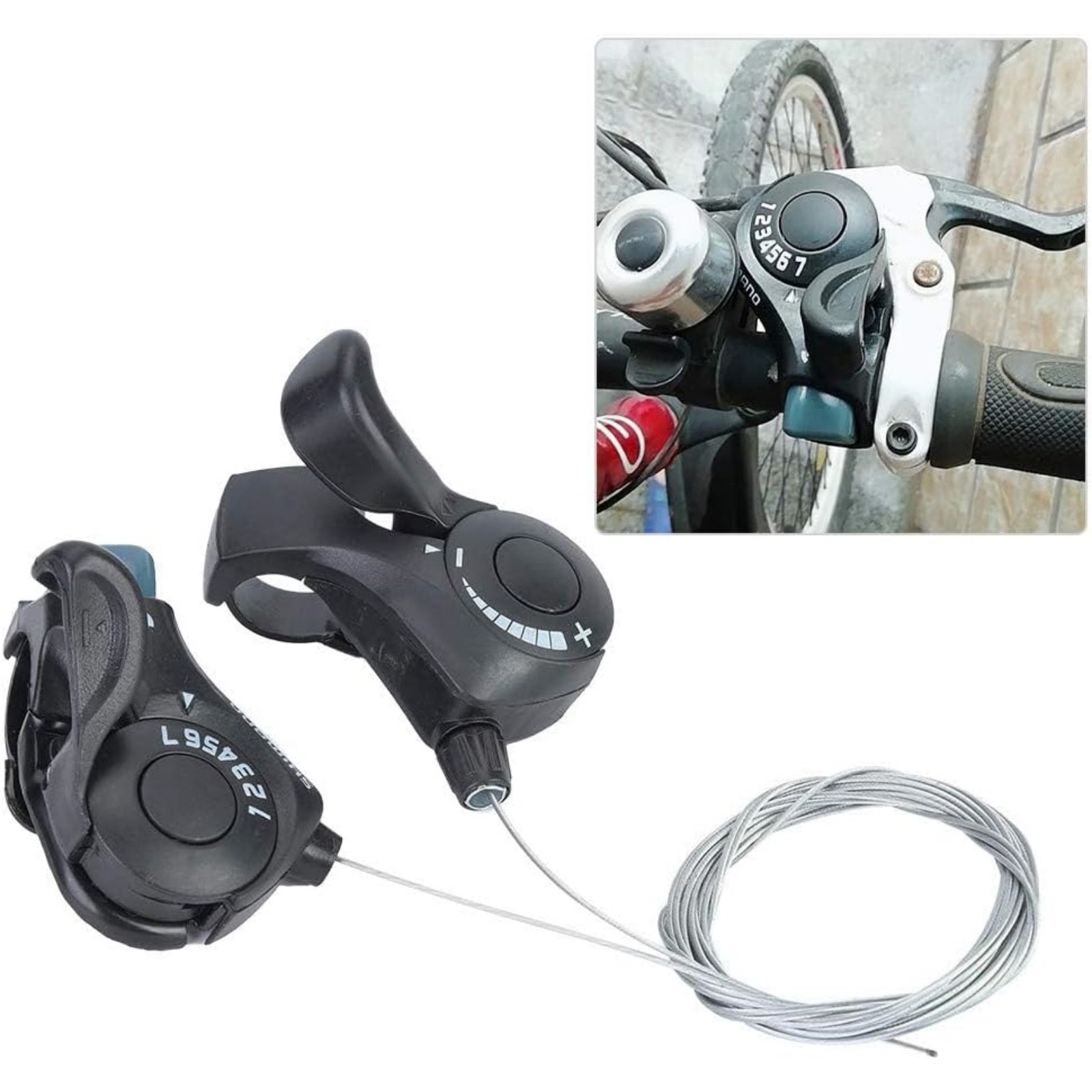 3×7 21-Speed Shifters w/Durable Construction Aluminum Steel & Premium Plastic