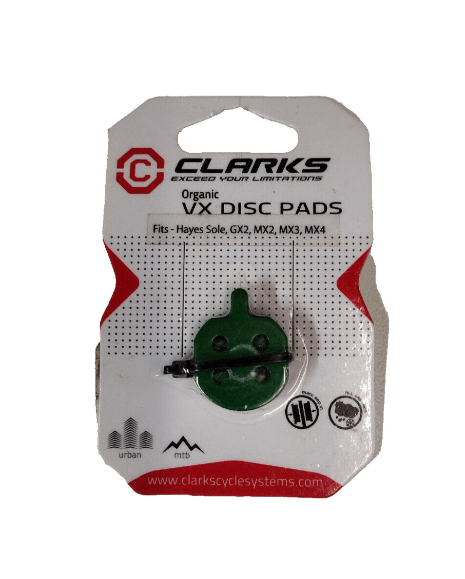 Clark’s VX Organic Bicycle Disc Brake Pads