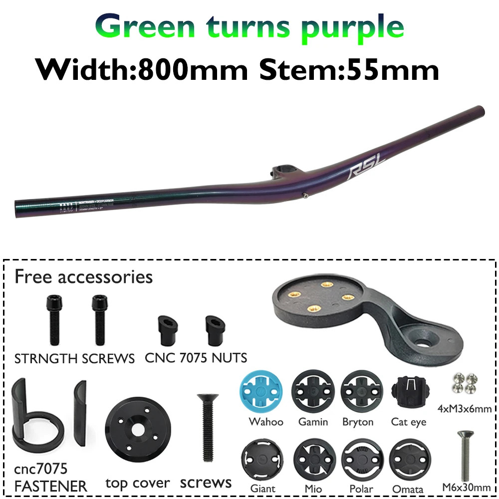 Carbon Fiber Integrated Mountain Bike Bar 28.6mm Steerer Bicycle Handlebars