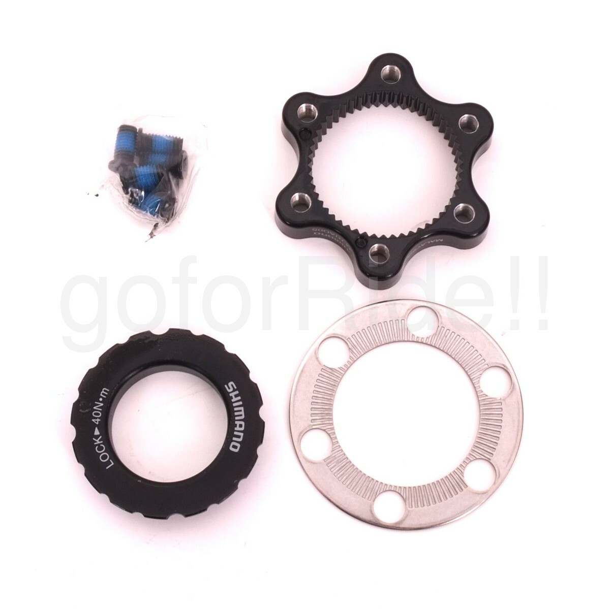 2 pair Shimano Center Lock Hub to 6 Bolt Disc Brake Rotor Adapter SM-RTAD05 NIB