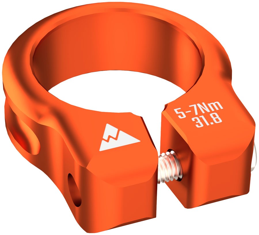 Wheels Manufacturing Seatpost Clamp – 34.9mm, Bolt-On, Orange