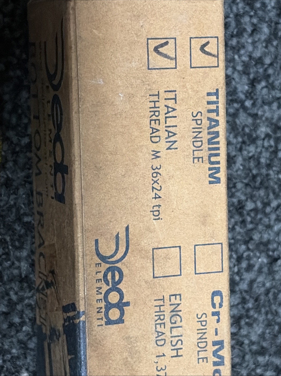 Deda Elementi D-Power Titanium ISIS Bottom Bracket 108mm-ITA