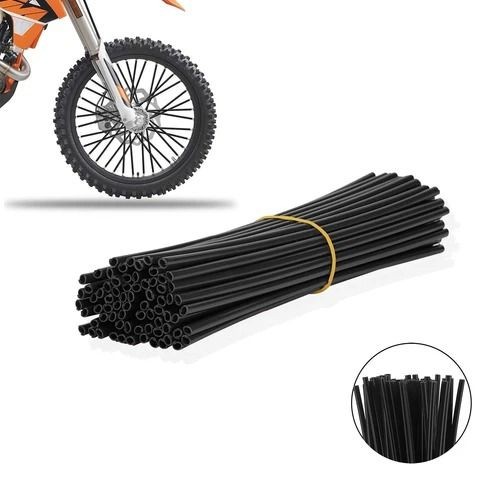 72PCS Motorcycle Dirt Bike Spoke Skins Covers Wheel Rim Guard Protection Wraps