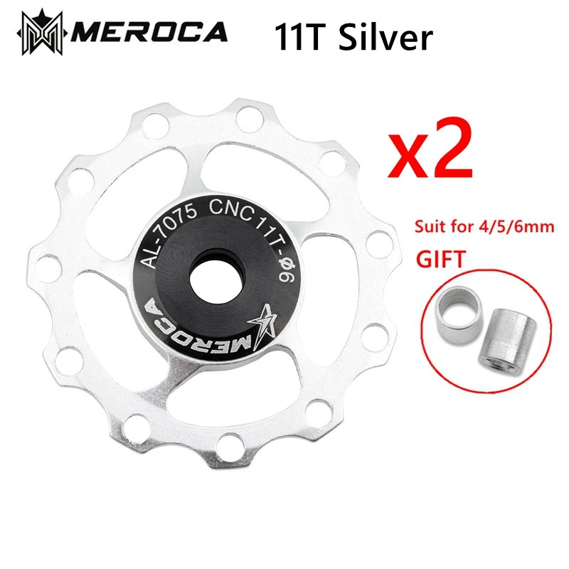 2PCS Bike Derailleur Jockey Wheels 11T/13T for Shimano SRAM 8-11 Speed MTB Road