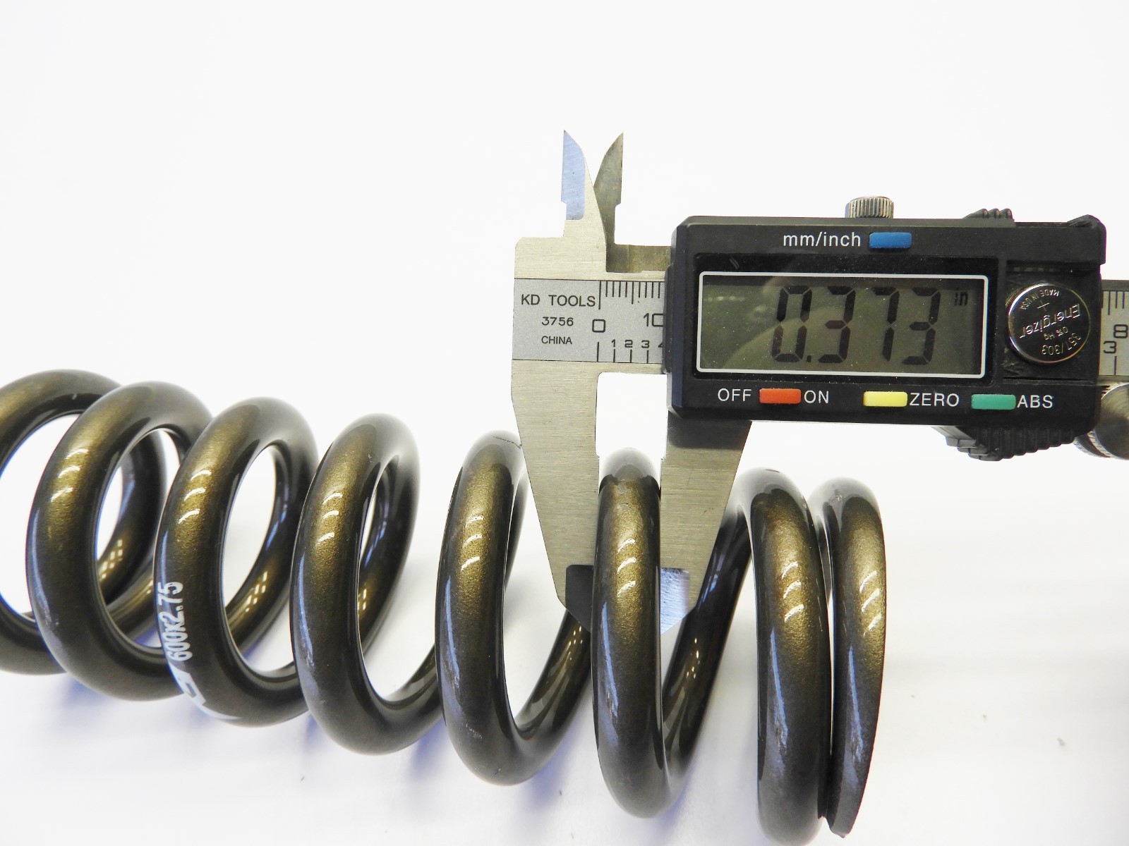 K9 2.75″ x 600 lbs Spring RACE STEEL, 625g, for FOX and Rock Shox Champagne in