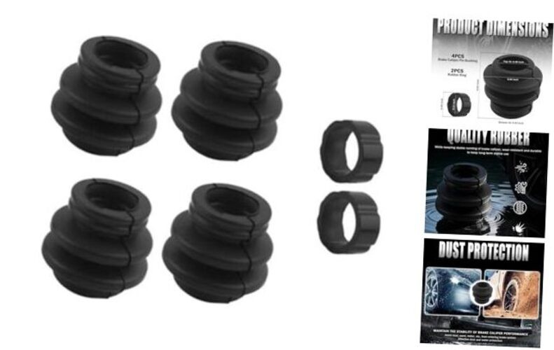 4PCS Car Disc Brake Caliper Pin Bushing Kit – Dustproof Slide