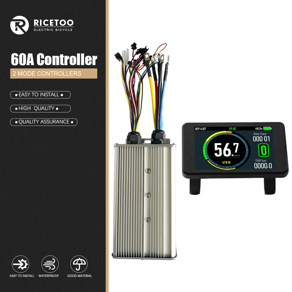 60A Sinewave Dual Mode Controller 48V 52V 60V 72V for 1000W-3000W Hub Motor