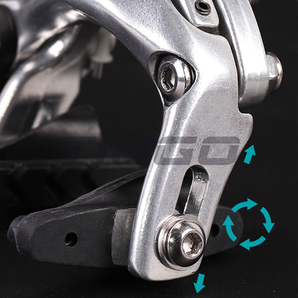 Road Bike Bicycle C-Brake Dual Pivot Side Pull Brake Caliper 47-57mm Reach
