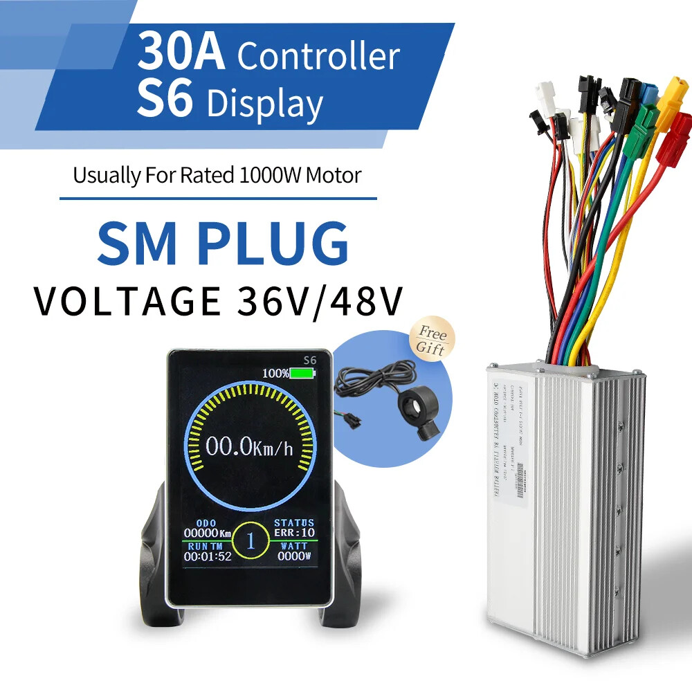 E-bike Controller and Display 36/48/52V 250-1500w Electric Bicycle Conversie Kit