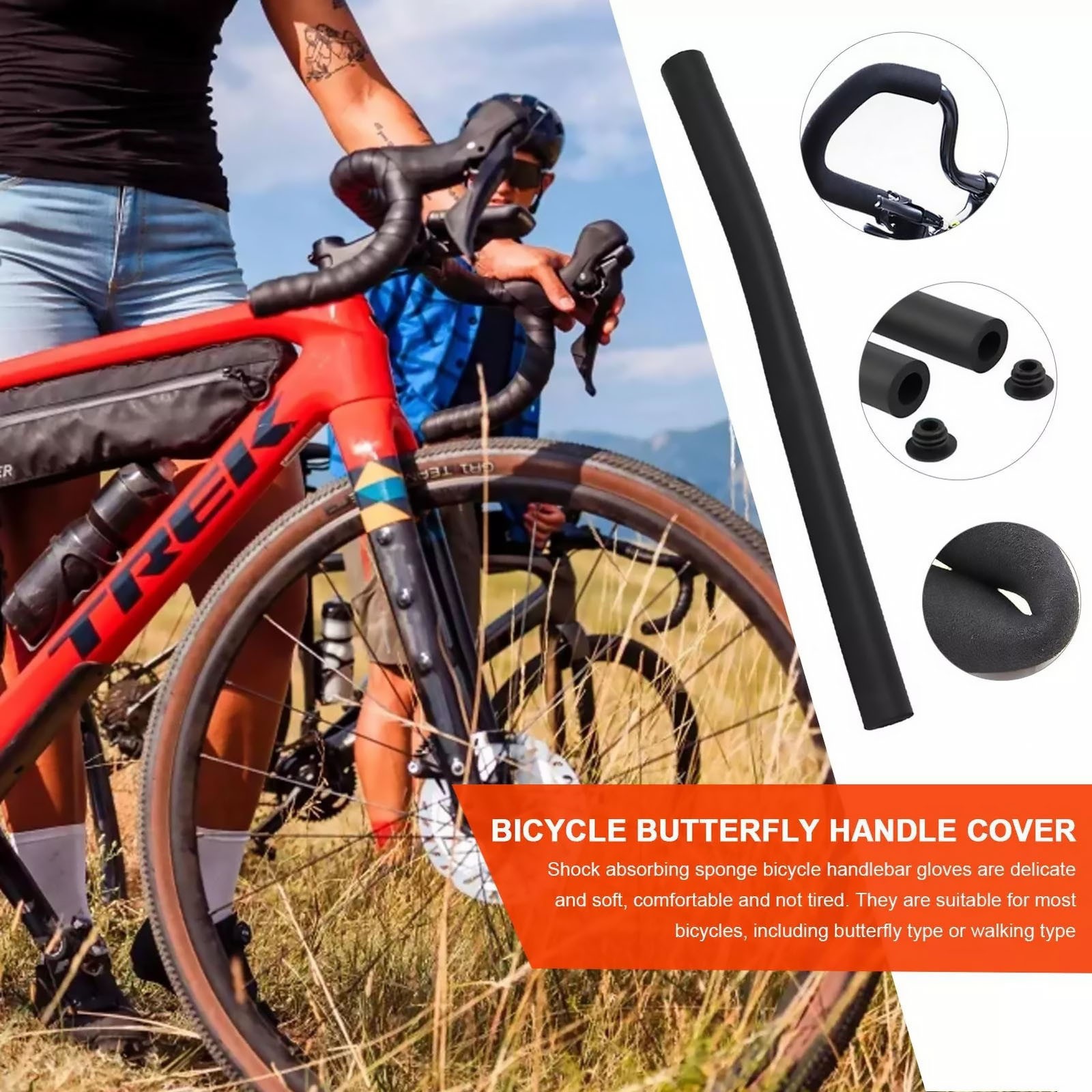 2Pcs Multifunction Bicycle Handlebar Grip Cover Mountain Bike Accessories