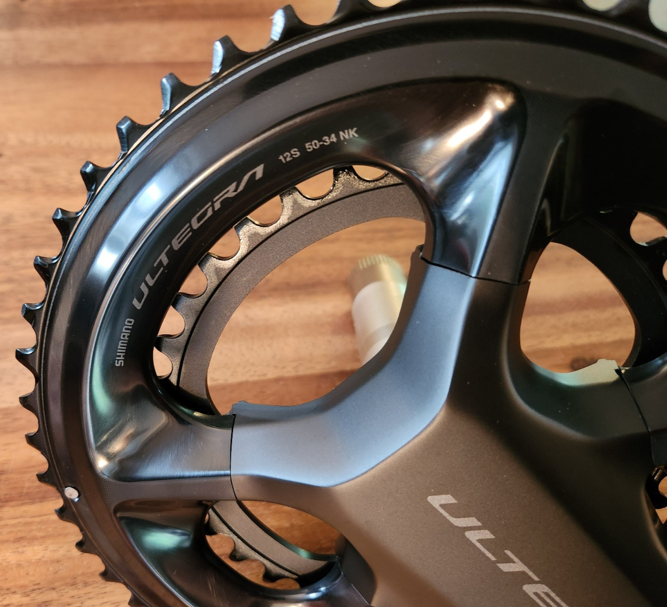 Shimano FC-R8100 Ultegra 50/34T 170mm 12-Speed Crankset – Black, take-off