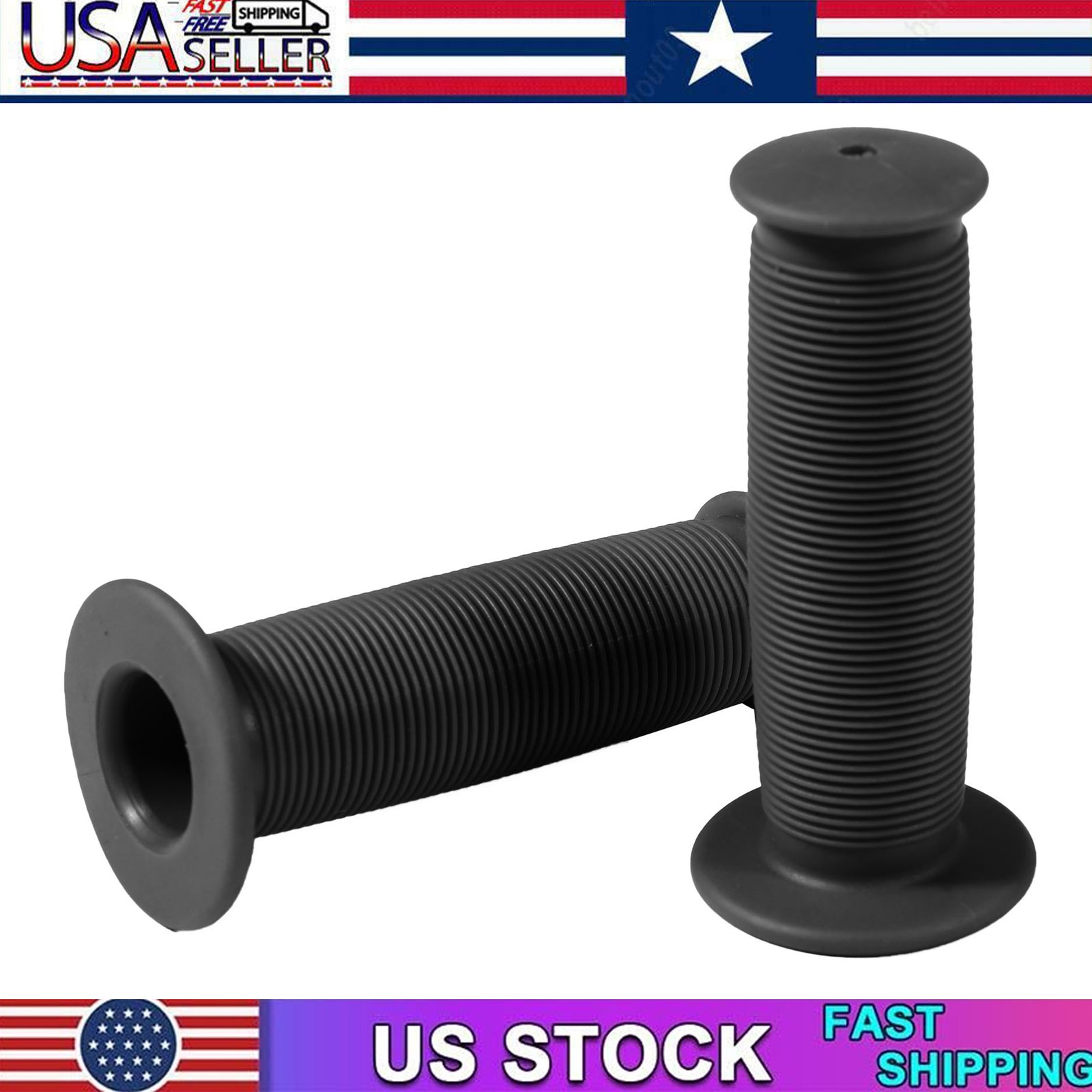 Set Motorcycle Scooter Bicycle Anti-Slip Soft Rubber Handlebar Hand Grip Cover