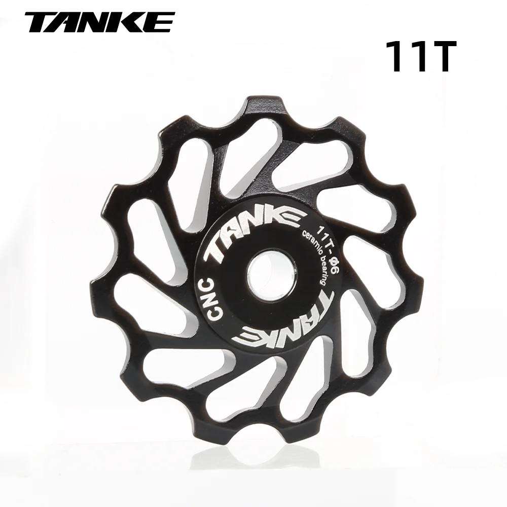 MTB Bike Jockey Wheel Ceramic Bearing AL7075 CNC 11T 13T 15T 17T Pulley