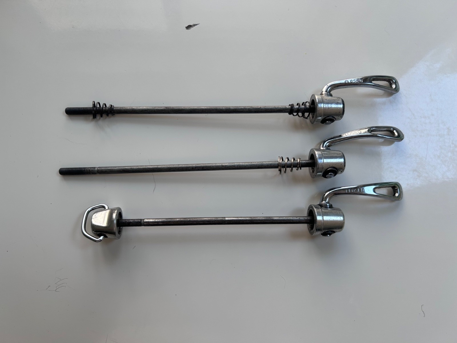 Campagnolo Record Quick Release Skewer QF/QR-RE121 ? Lot Of 3 Front & Rear READ