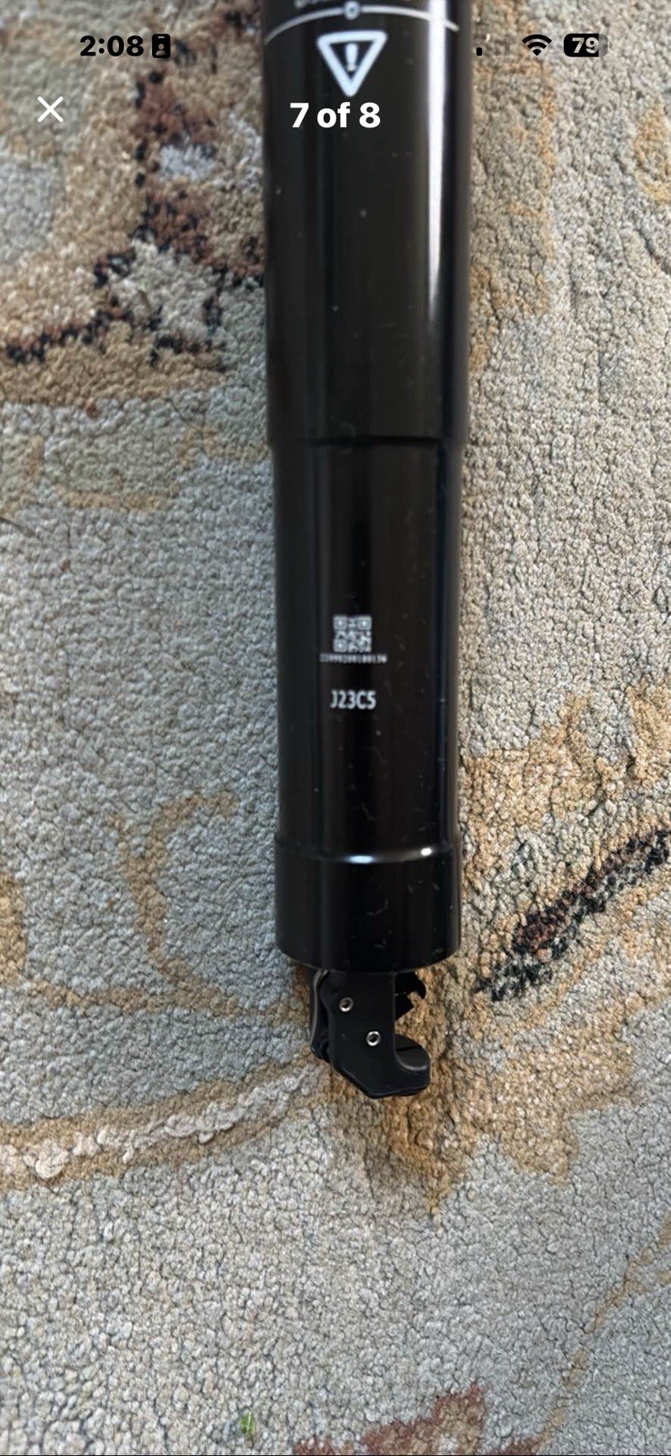 TranzX J23C5 Adjustable Dropper Seatpost 34.9mm x 200mm Aluminum Black