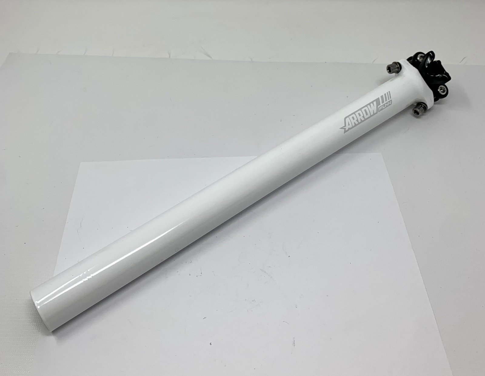 FUNN Arrow White Seat Post 31.6 x 400mm – New