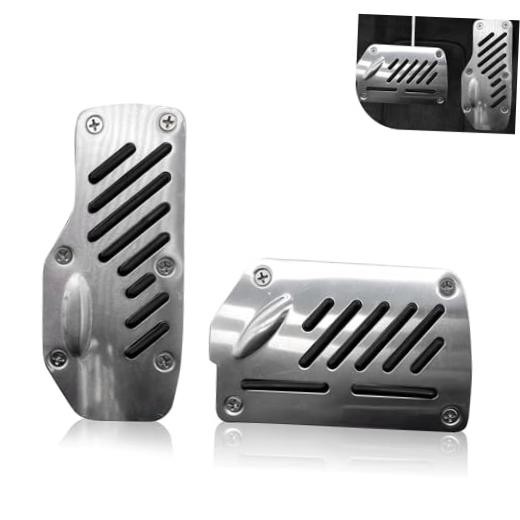 Car Foot Pedal Pads, Brake and Accelerator Pedal Cover Sets, Non 2 PCS Black
