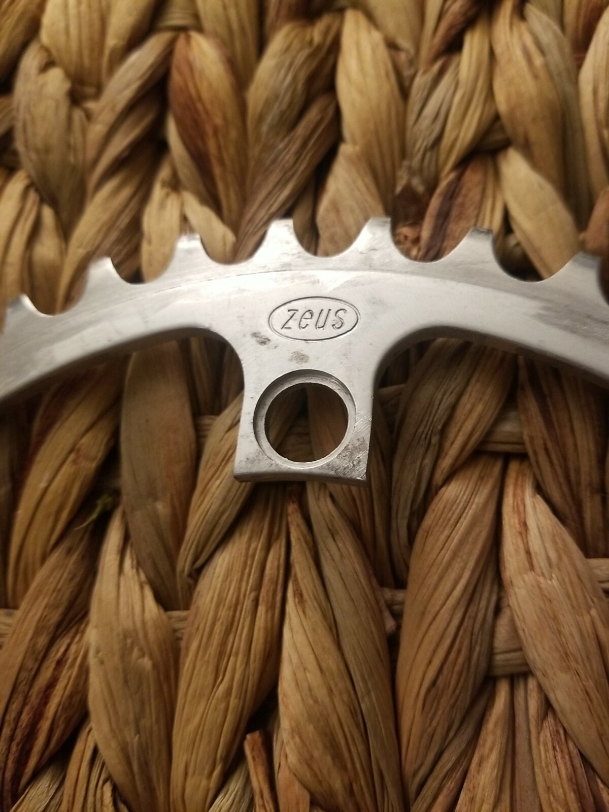 [W] Vintage Zeus Road Chainring 42t x 119mm BCD Silver