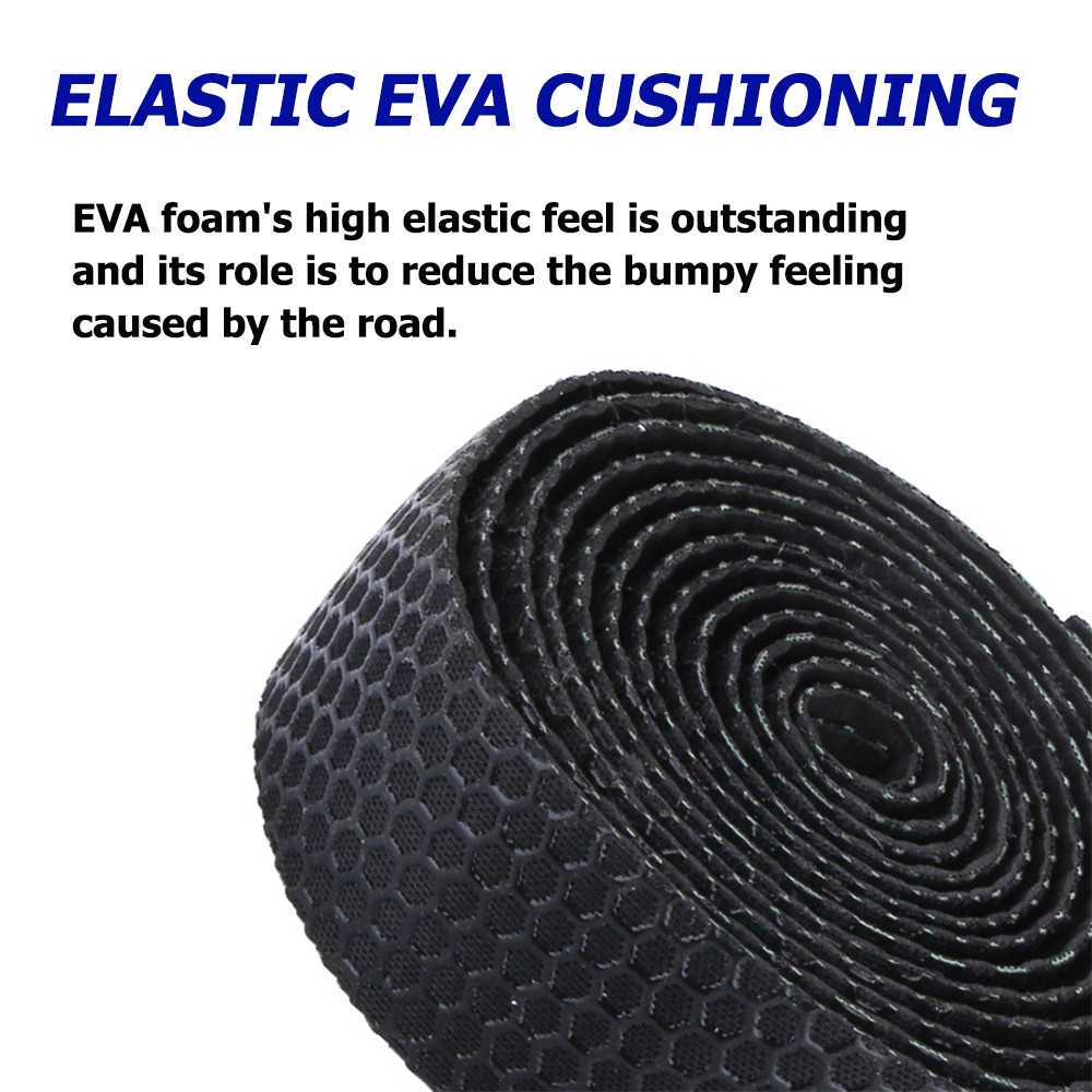 2PCS Bicycle Handlebar Tapes Road Bike Handle Bar Wraps Non-Slip Soft EVA Straps