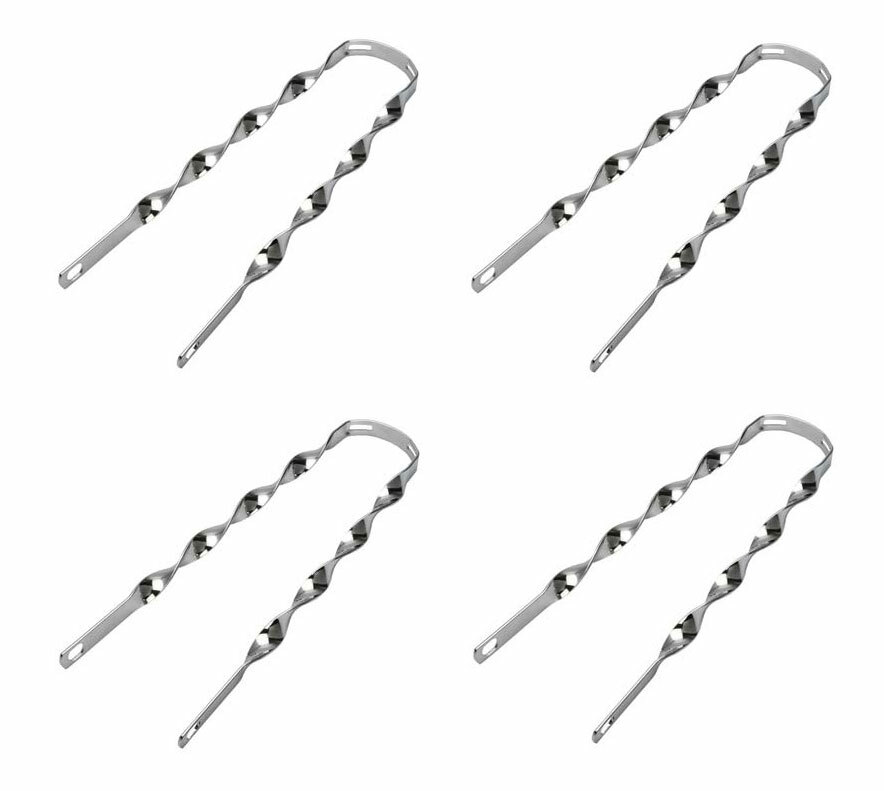 4 NEW 10″ LONG LOWRIDER STEEL TWISTED FENDER BRACES IN CHROME USED FOR 20″ BIKES