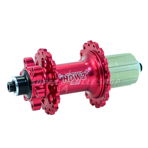 Circus Monkey HDW2 MTB Disc Hubs,24 Hole,1 Pair,Red