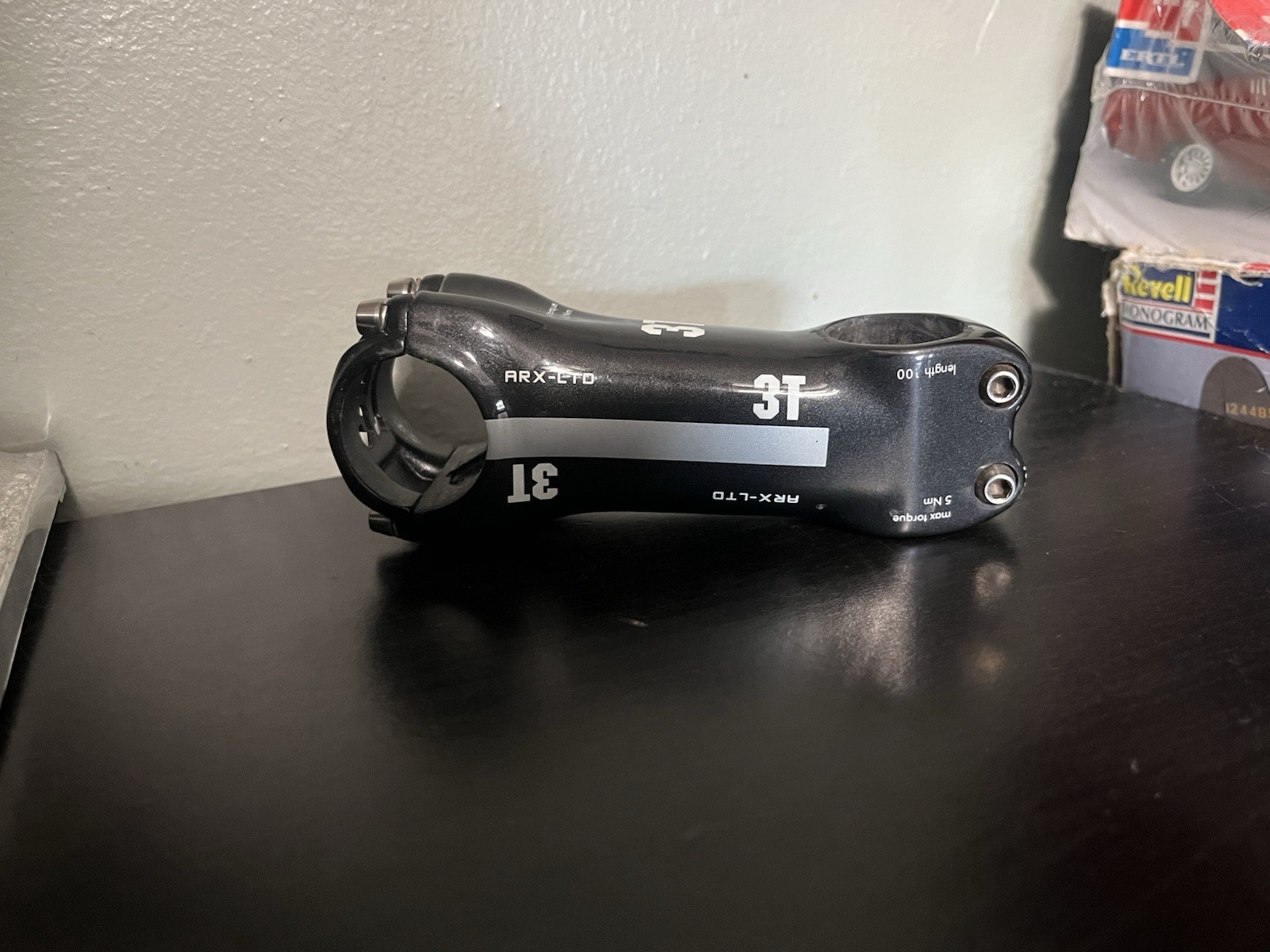 3T ARX-LTD Carbon Fiber Threadless Stem 100mm 31.8mm 1 1/8″ Black