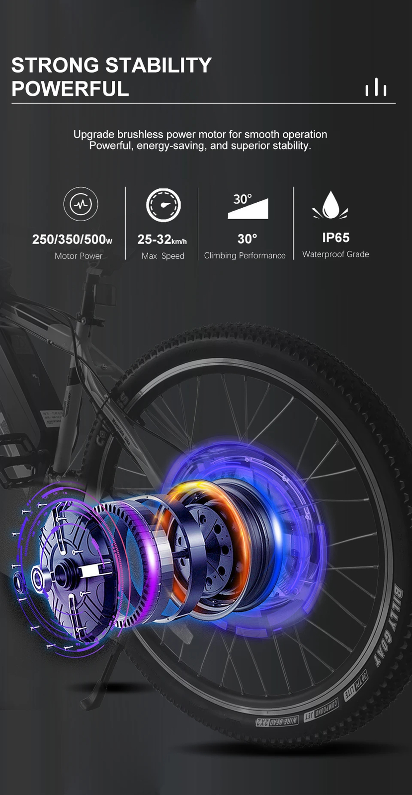 36V 48V 250W 350W 500W Electric Bicycle Conversion Kit Front Hub Wheel Motor