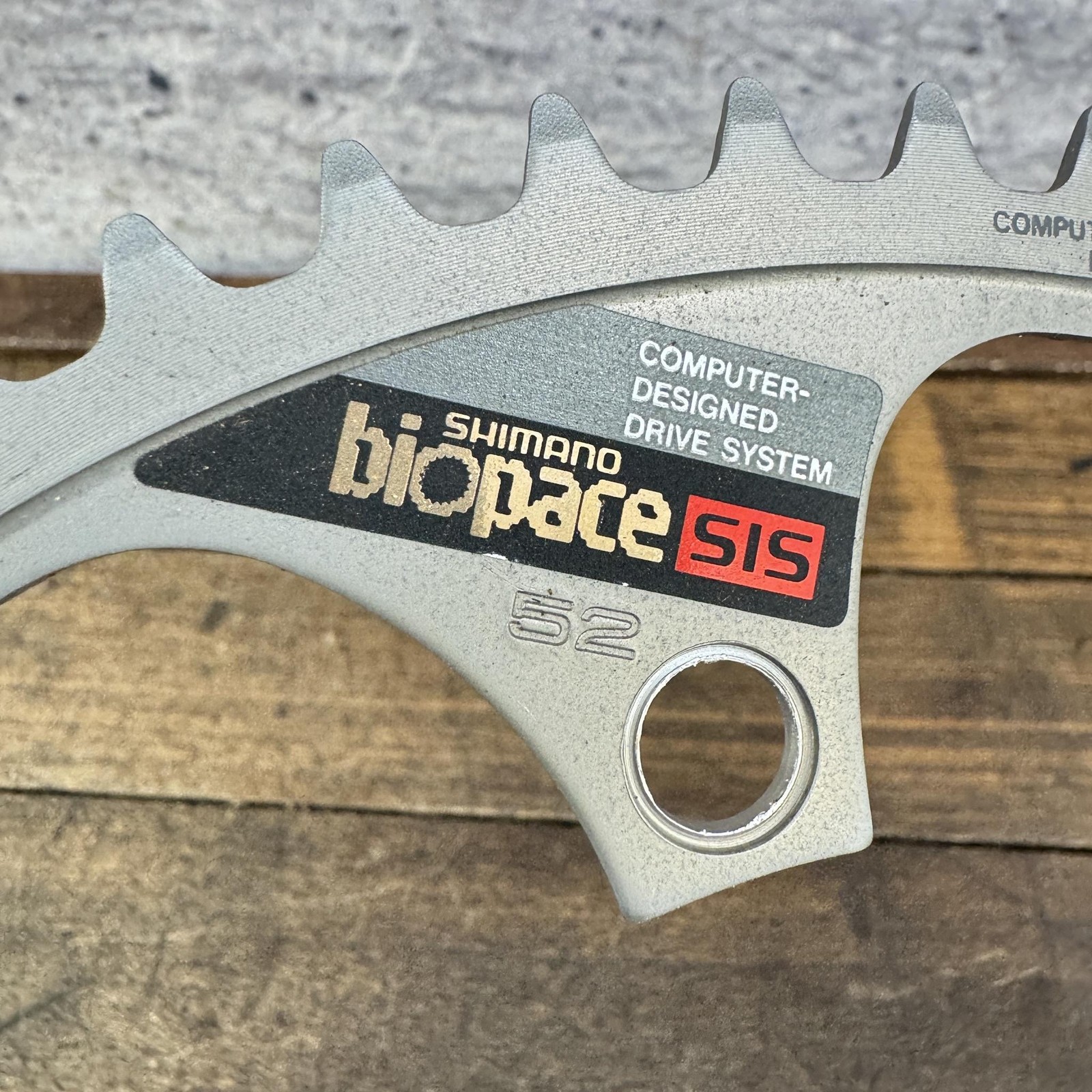 Vintage Shimano Biopace SIS 52T Chainring 130 BCD NOS 5-Arm Steel Ring Bike