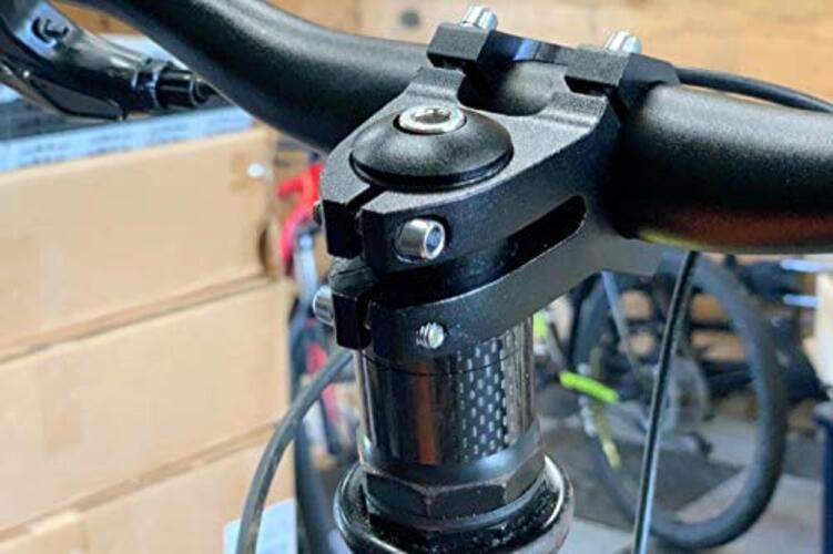 Aluminum Alloy Bike Fork Stem Quill Riser Extender Extension Road 22.2mm Black