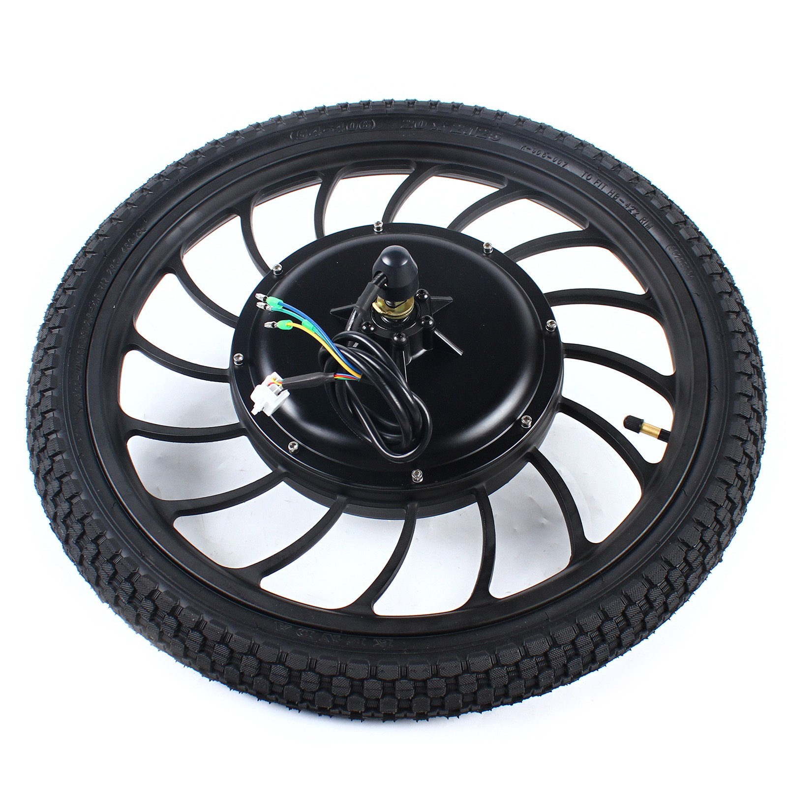 1000W 48V 20″ Rear Wheel Brushless Gearless Hub Motor For Ebike 0-40km/h